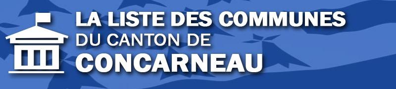 Les communes du canton de Concarneau