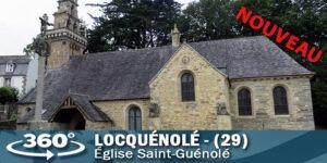 Vignette de l'église Saint-Guénolé de Locquénolé.