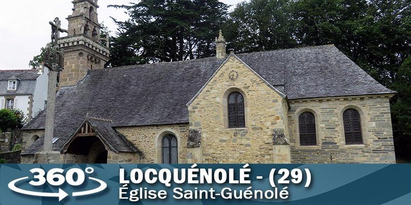 Vignette de l'église Saint-Guénolé de Locquénolé.