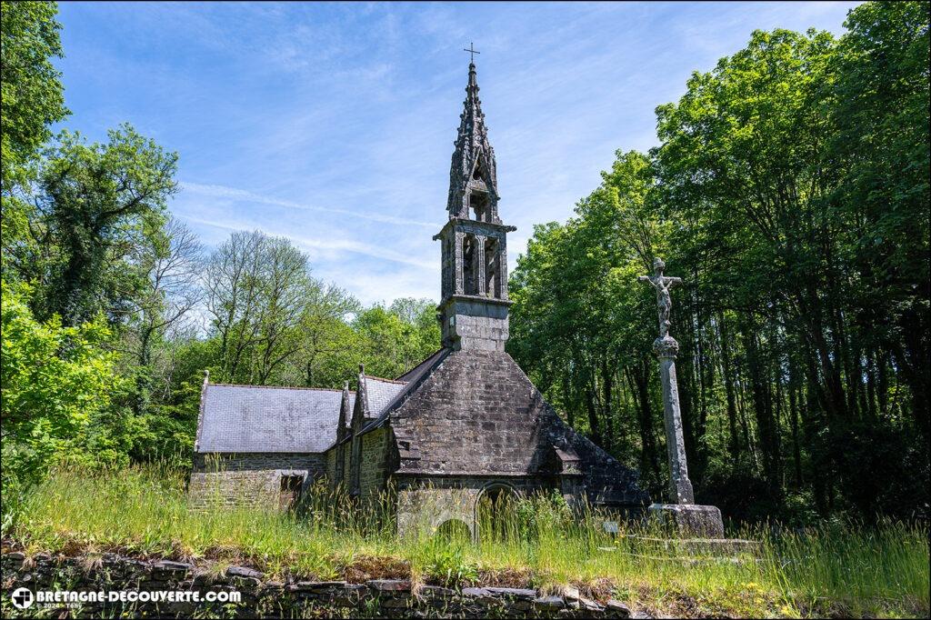 La chapelle de la Madeleine sur la commune de Pleyben dans le Finistère.
