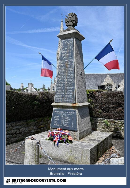 Le monument aux morts de la commune de Brennilis.