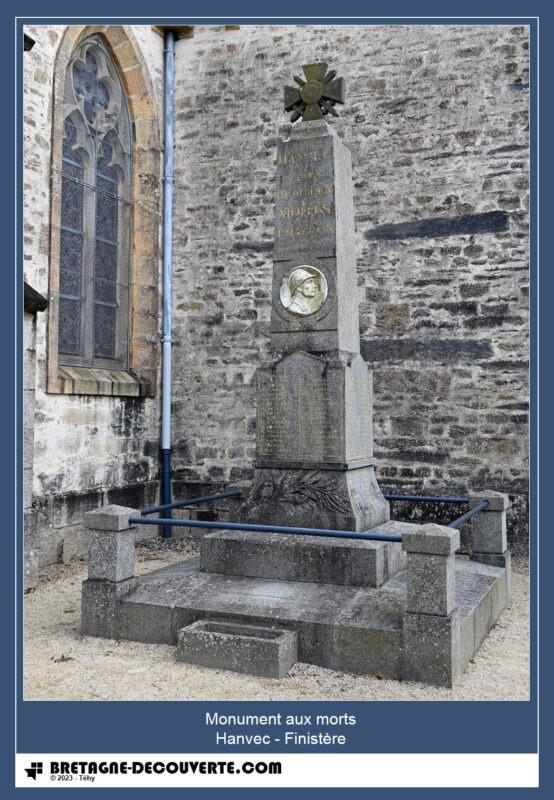 Le monument aux morts de la commune d'Hanvec