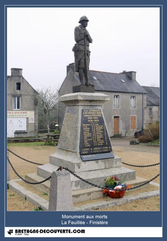 Le monument aux morts de la commune de La Feuillée.