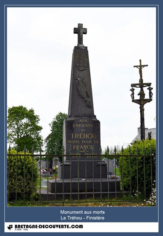 Le monument aux morts de la commune du Tréhou.