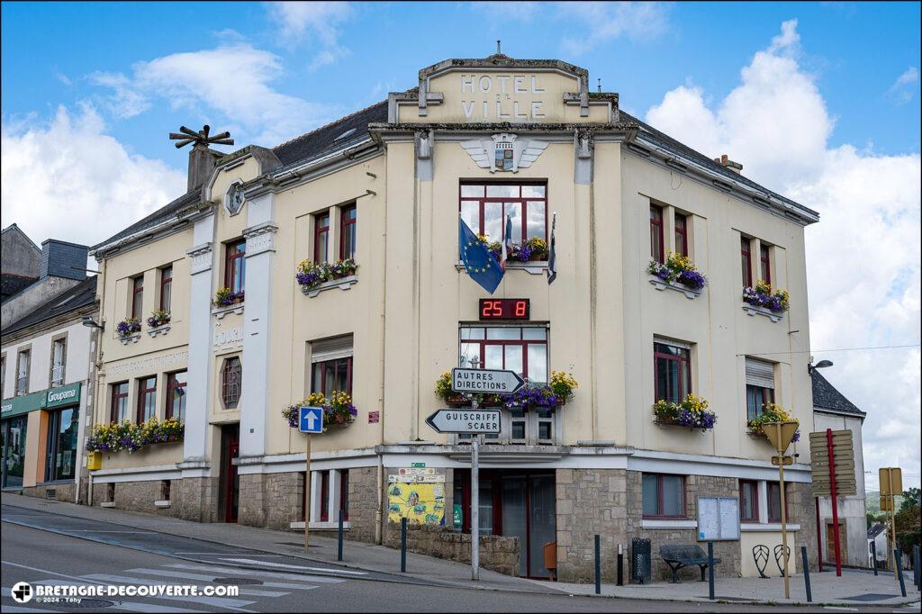 La mairie de la commune de Gourin dans le Morbihan.