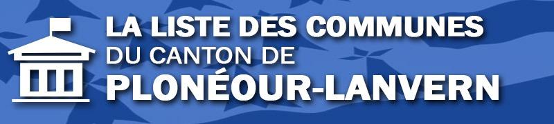 Liste des communes du canton de Plounéour-Lanvern.