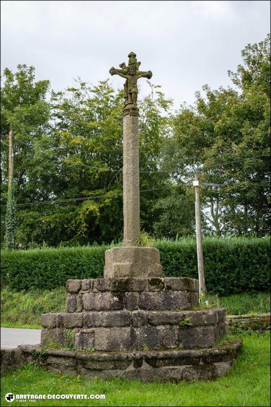 Calvaire de la chapelle Saint-Léonor de Larret sur la commune de Porspoder.