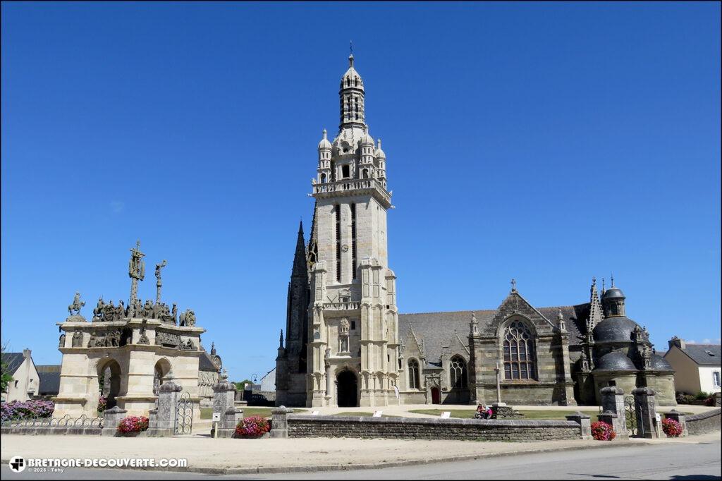 L'église paroissiale Saint-Germain sur la commune de Pleyben.