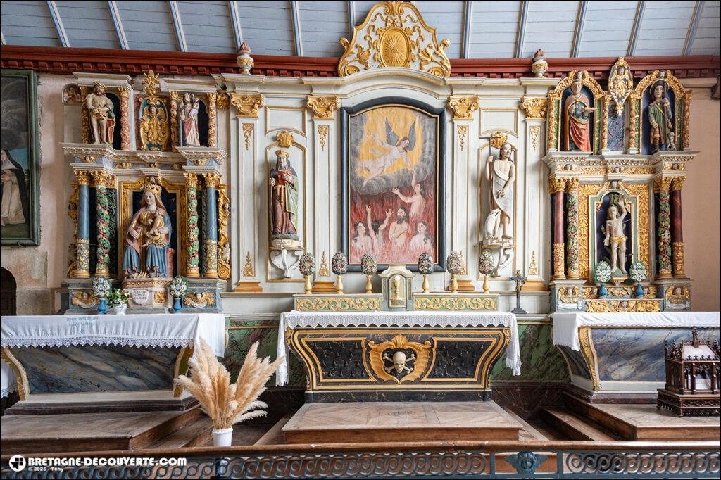 Retable de l'église de Trémaouézan.