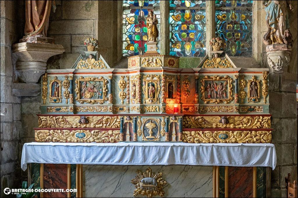 Retable de l'église Saint-Fiacre de Guengat.