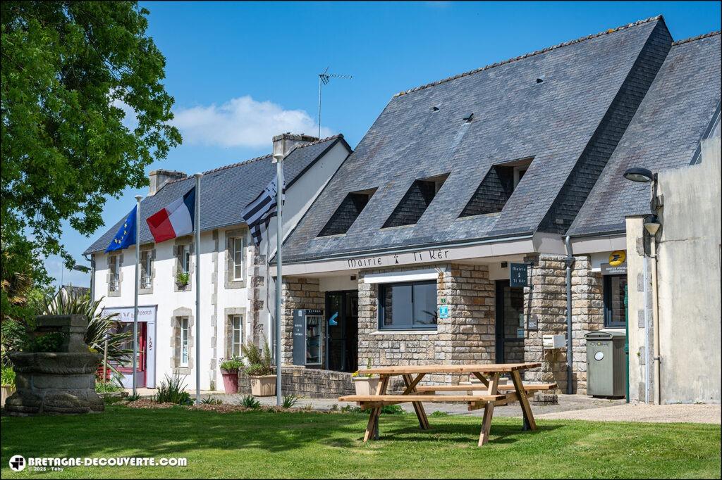 La mairie de la commune de Langolen dans le Finistère.