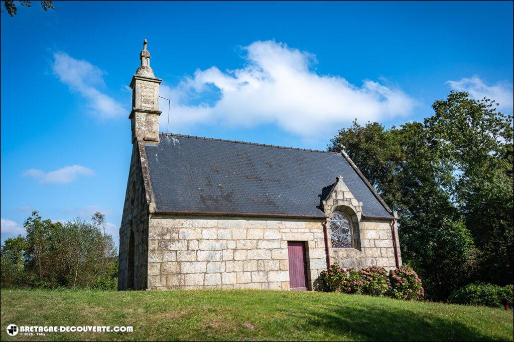 La chapelle Sainte-Brigitte sur la commune de Guengat dans le Finistère.