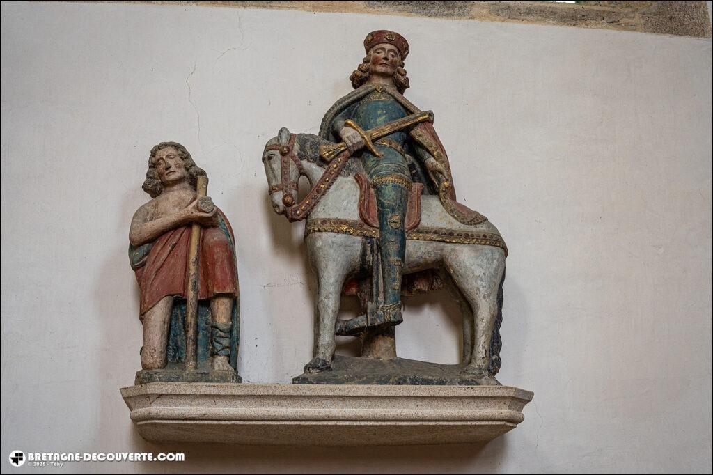 La charité de saint Martin dans l'église de Châteauneuf-du-Faou.