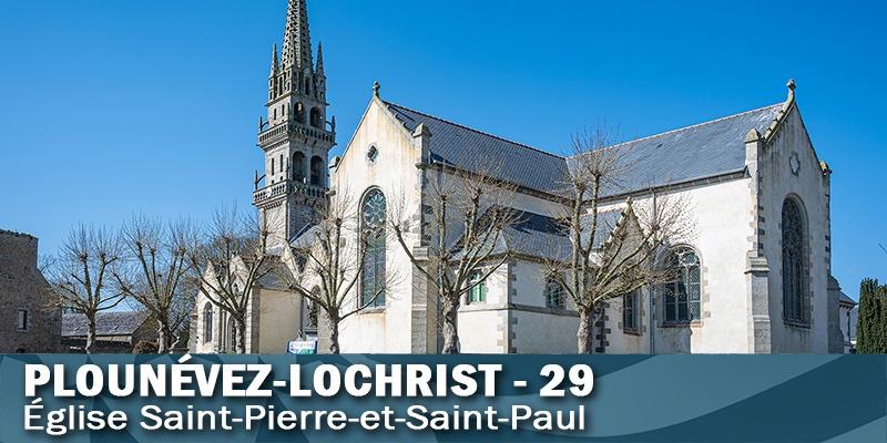 Vignette de l'église de Plounévez-Lochrist.