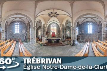Vignette de la visite de l'église de Trébrivan.