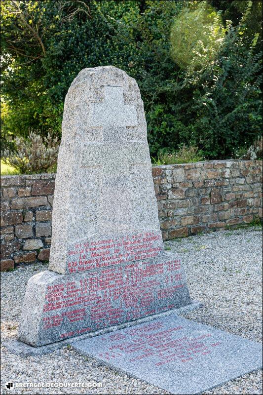 Monument commémorative de Kergoff sur la commune de Tréouergat.
