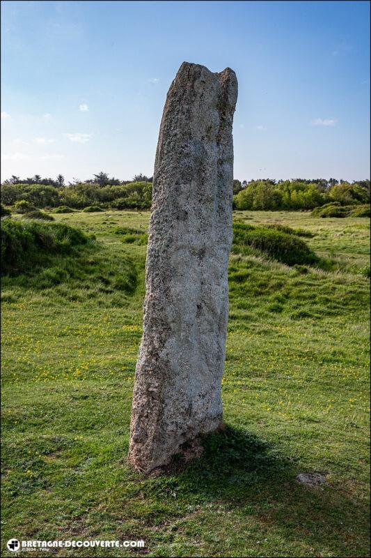 Le pilier christianisé de la chapelle Saint-Guévroc à Tréflez dans le Finistère.