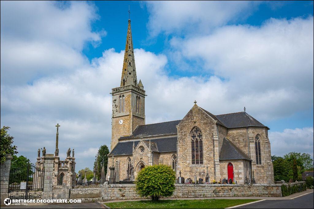 L'église paroissiale Sainte-Brigitte sur la commune de Kermoroc'h dans les Côtes d'Armor.