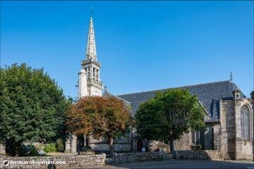 L'église paroissiale Notre-Dame de Le Juch dans le Finistère.