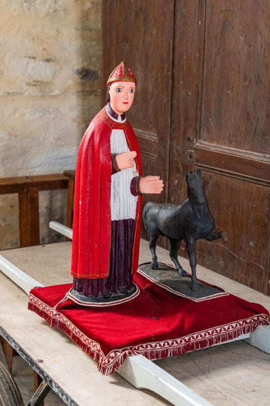 Brancard de procession de l'église Notre-Dame-du-Fresq de Saint-Eloy.