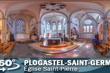 Vignette de la visite virtuelle de l'église Saint-Pierre de Plogastel-Saint-Germain.