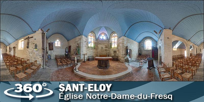 Vignette de la visite de l'église de Saint-Eloy.