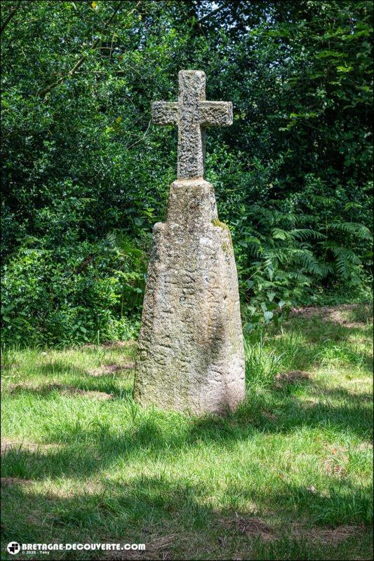 La stèle christianisée de Bodonou sur la commune de Plouzané.