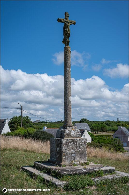Le calvaire de Kroas Nevez sur la commune de Lampaul-Plouarzel.