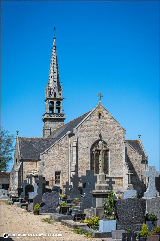 L'église paroissiale Saint-Eloi sur la commune de Mespaul dans le Finistère.