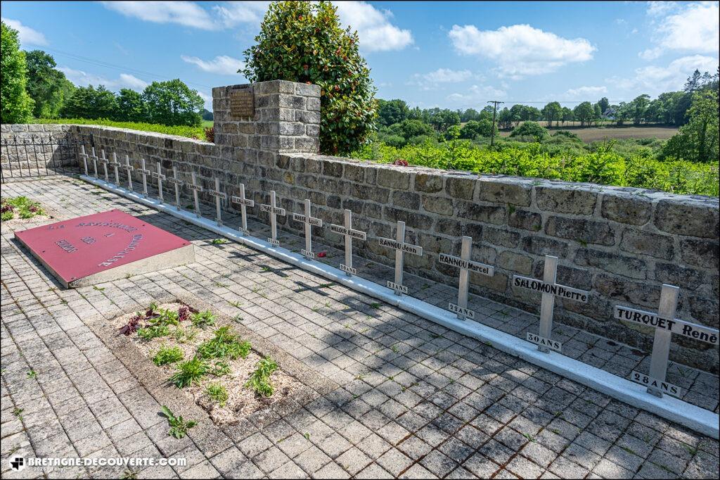 Le mémorial de Kernabat sur la commune de Scaër dans le Finistère.