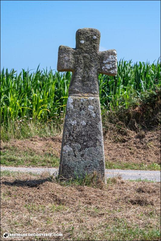 La stèle christianisée de Rann-ar-Groaz sur la commune de Plouguerneau.