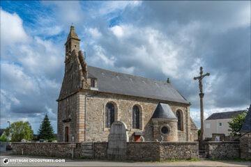 L'église paroissiale Sainte-Sève de la commune de Sainte-Sève.