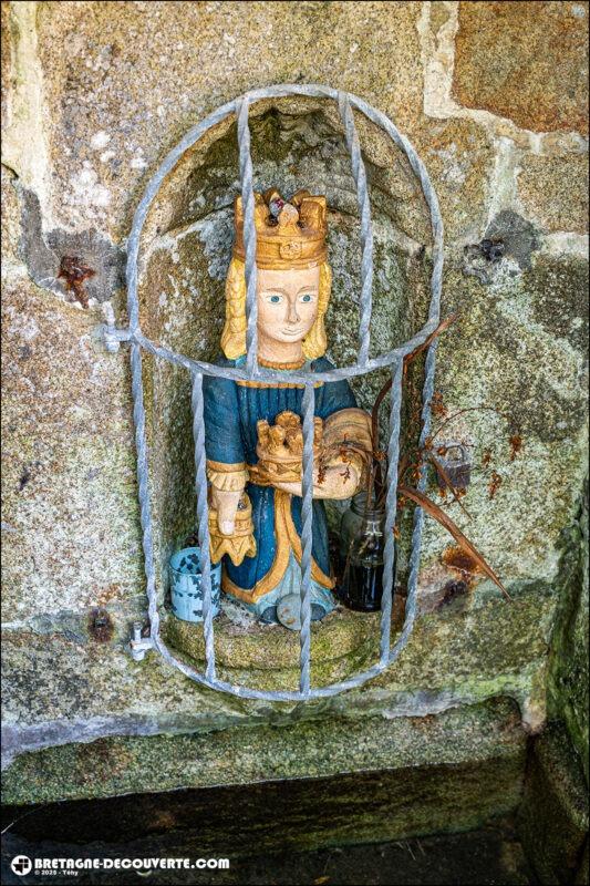 La fontaine Sainte-Edwette sur la commune d'Audierne.