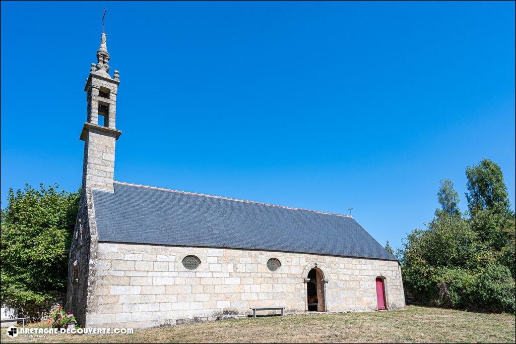 La chapelle Sainte-Brigitte sur la commune d'Audierne.
