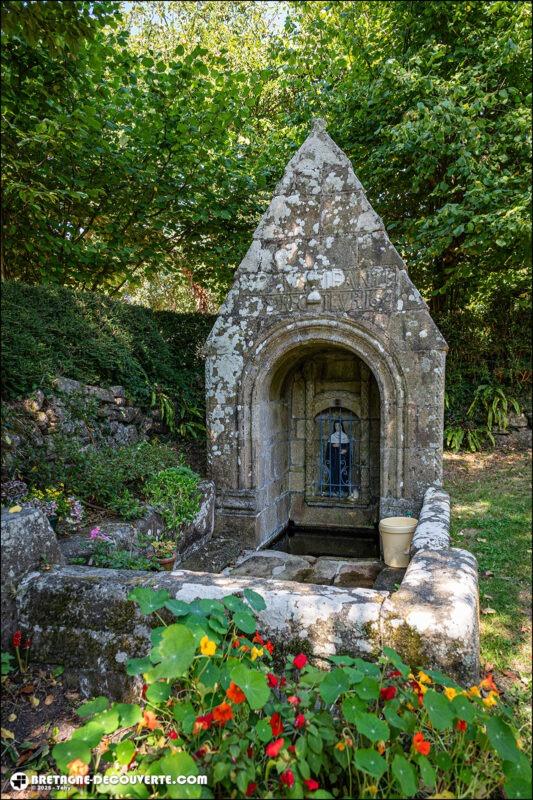 La fontaine Sainte-Brigitte sur la commune d'Audierne.