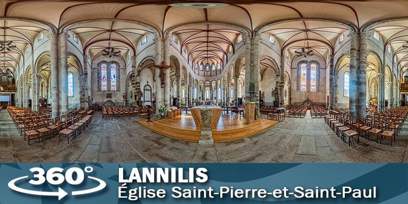 Visite virtuelle de l'église de Lannilis.