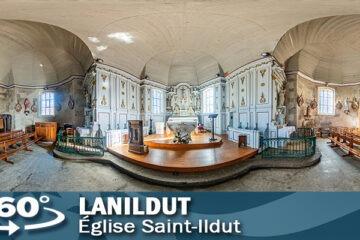 Visite virtuelle de l'église de Lanildut dans le Finistère.