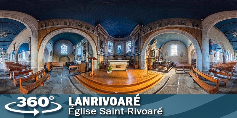 Visite virtuelle de l'église de Lanrivoaré dans le Finistère.