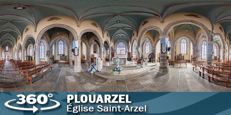 Visite virtuelle de l'église de Plouarzel dans le Finistère.