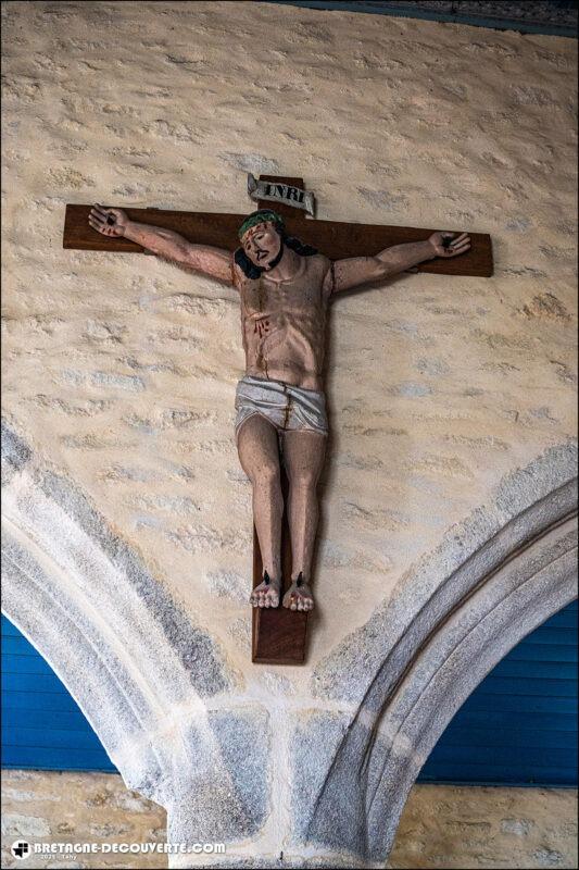 Le Christ en croix de l'église Saint-Rivoaré de Lanrivoaré.