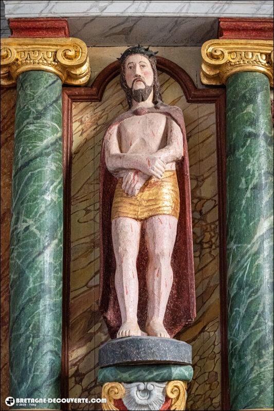 Le Christ aux outrages de l'église Saint-Rivoaré de Lanrivoaré.