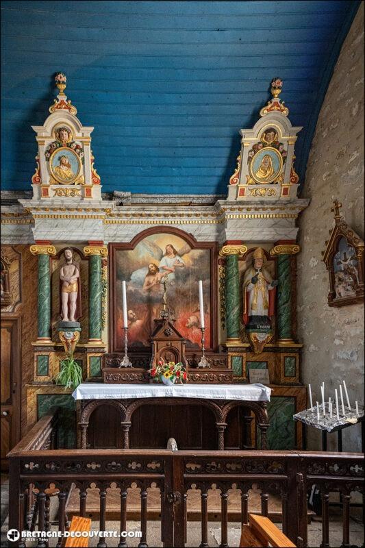 Un retable de l'église Saint-Rivoaré de Lanrivoaré.