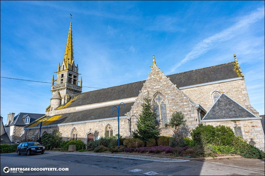 L'église de Santec dans le Finistère.