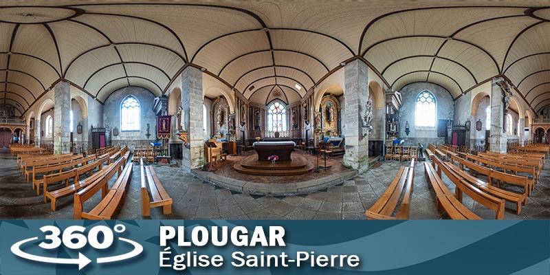 Visite virtuelle de l'église de Plougar dans le Finistère.