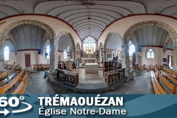 Visite virtuelle de l'église de Trémaouézan dans le Finistère.